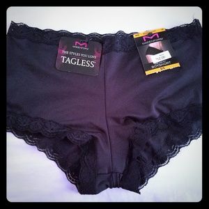 NWT Size 5/S/Small Black Maidenform Boyshorts